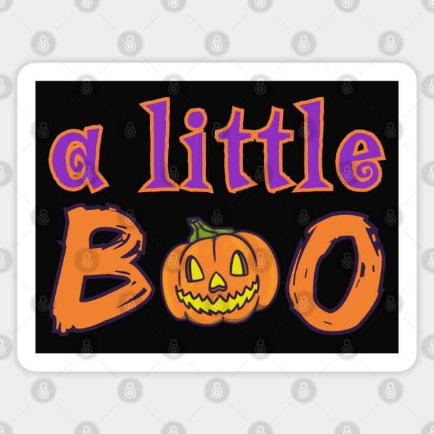 A Little Boo Pumpkin Baby Halloween Sticker by Art by Biyan